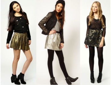 metallic-skirts